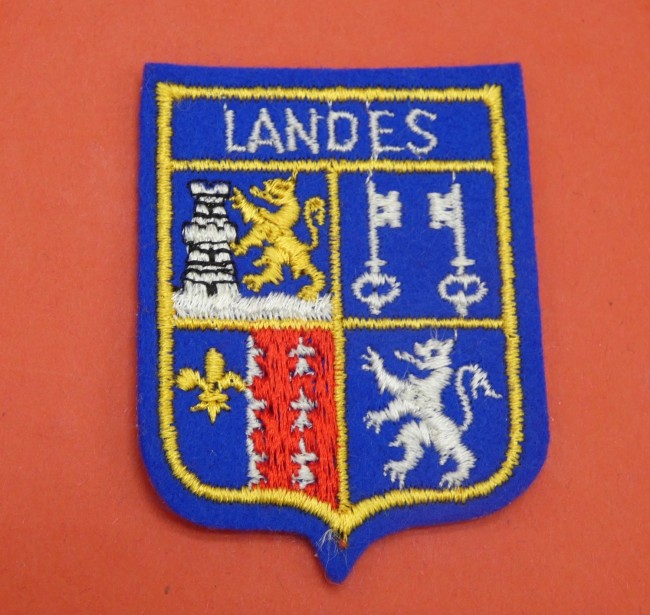 Ecusson brodé ville Landes 