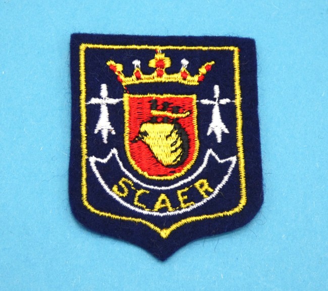 Ecusson brodé ville SCAER  