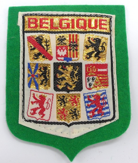  Ecusson tissu brodé BELGIQUE 