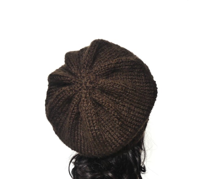 Béret marron Bergère de France Alaska 