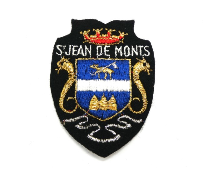 Ecusson brodé ville St Jean de Monts