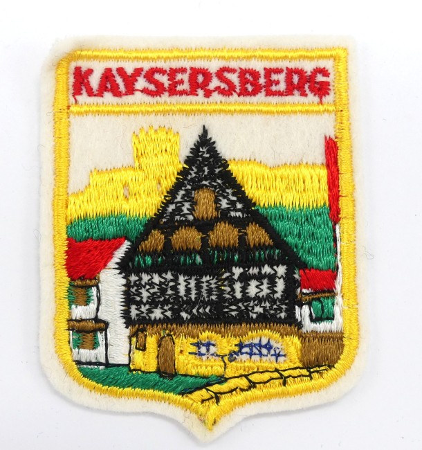 Ecusson brodé ville Kayserberg 