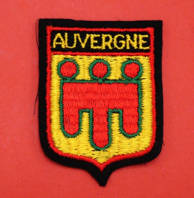Ecusson brodé ville Auvergne 
