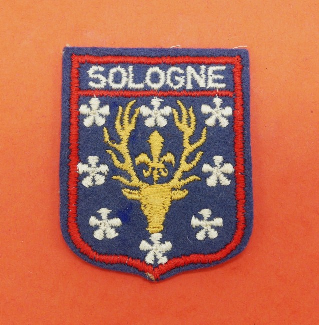 P1260091 Ecusson ancien brodé SOLOGNE