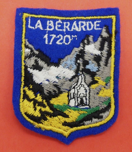 Ecusson brodé La Berarde 1720 m