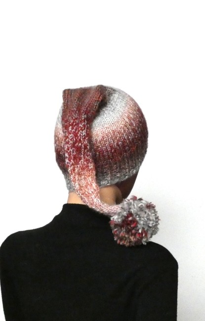 P1020775 Bonnet lutin femme laine Mikado Aurore