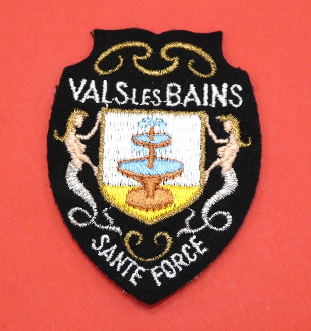 Ecusson brodé ville VALS LES BAINS 