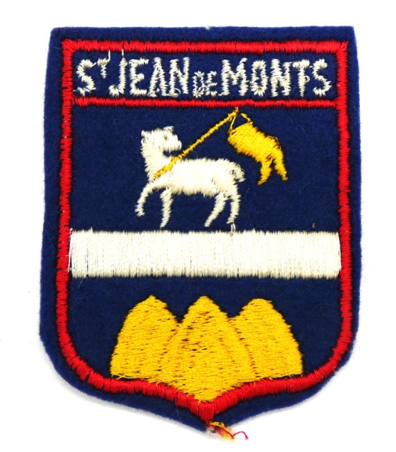 Ecusson brodé ville St Jean de Monts ( occasion ) 
