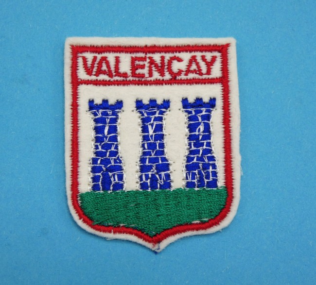 Ecusson brodé ville Valençay