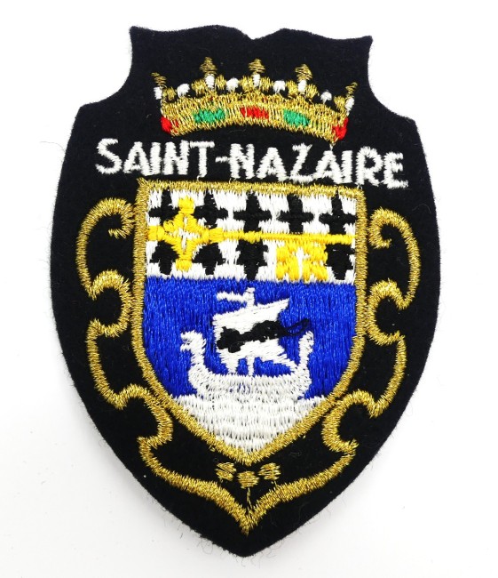 Ecusson meresse brodé ville Saint Nazaire 