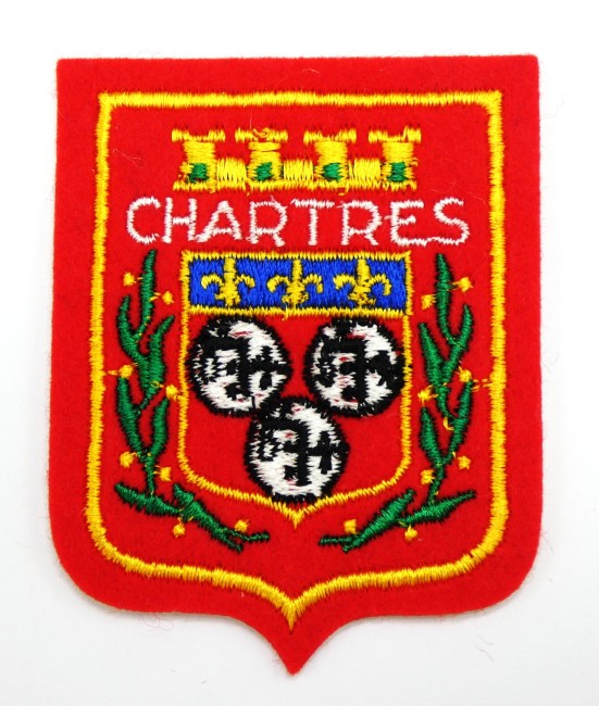 Ecusson brodé ville Chartres 