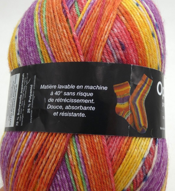 Une pelote X 100 gr Laine Chausette OPAL PICTURE art 23456  / J6420