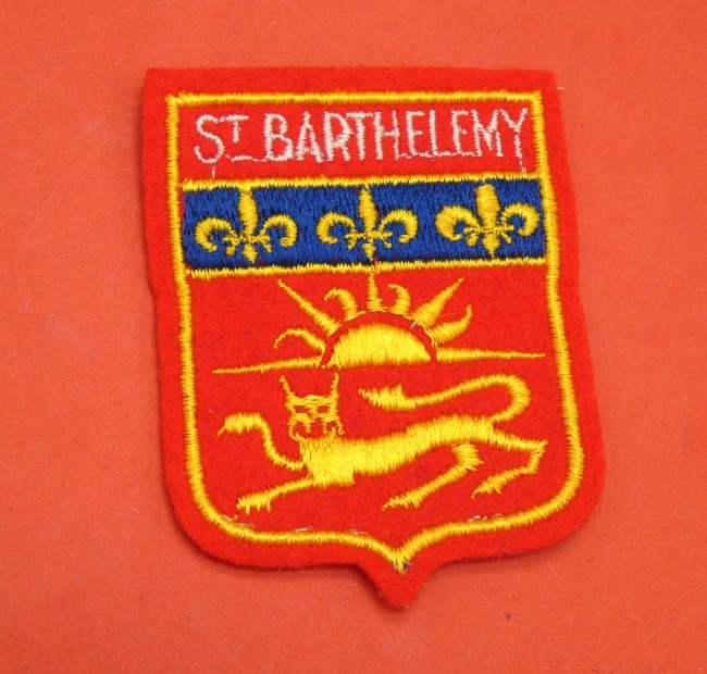Ecusson brodé ville Saint Barthelemy 