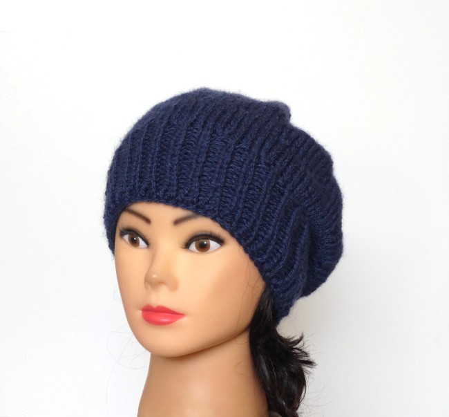 Béret femme bleu Plassard Leader