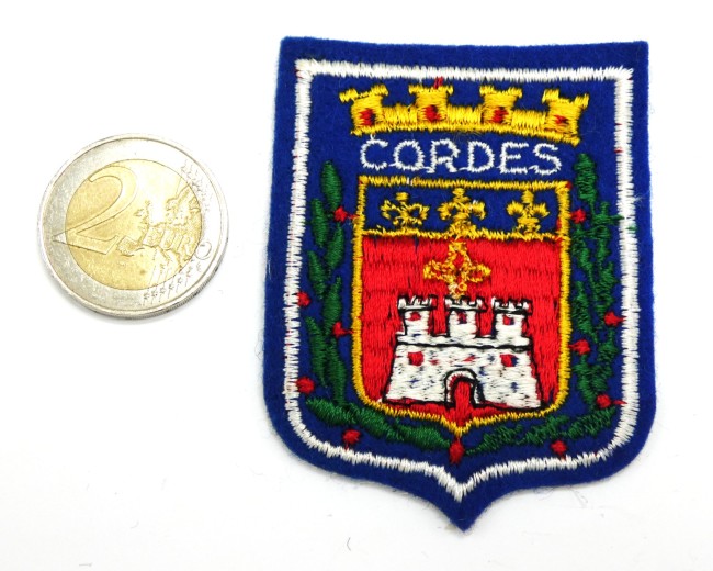 Ecusson brodé ville CORDES