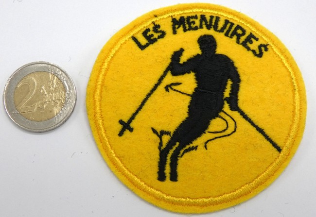 Ecusson brodé skieur Les Menuires