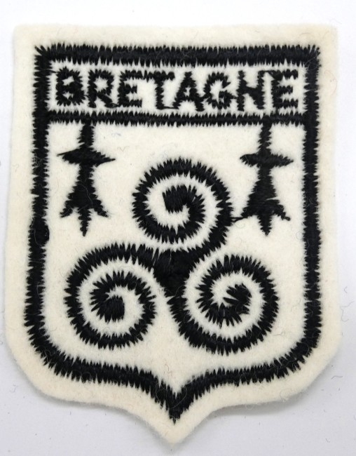 Ecusson collection brodé ville / région Bretagne