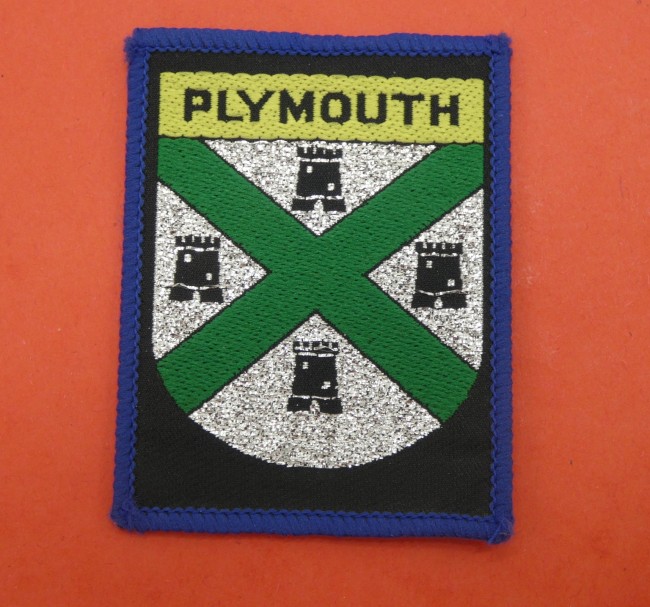 Ecusson brodé ville Plymouth  