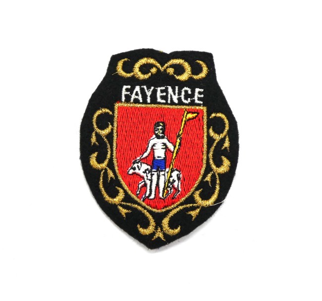 Ecusson brodé ville FAYENCE ( occasion )