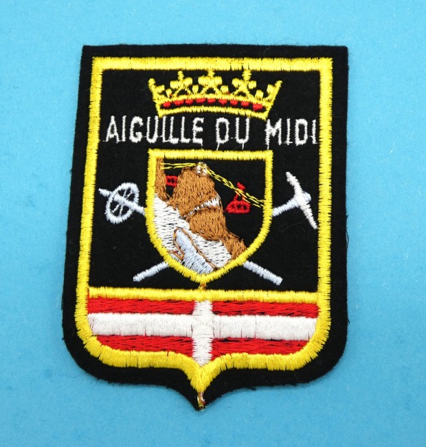Grand écusson ville /montagne AIGUILLE DU MIDI 