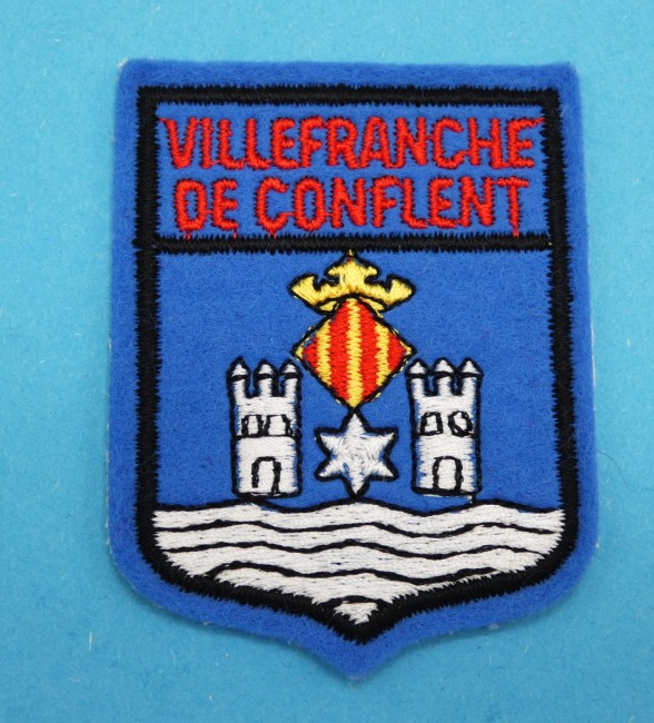 Ecusson brodé ville VILLEFRANCHE DE CONFLENT