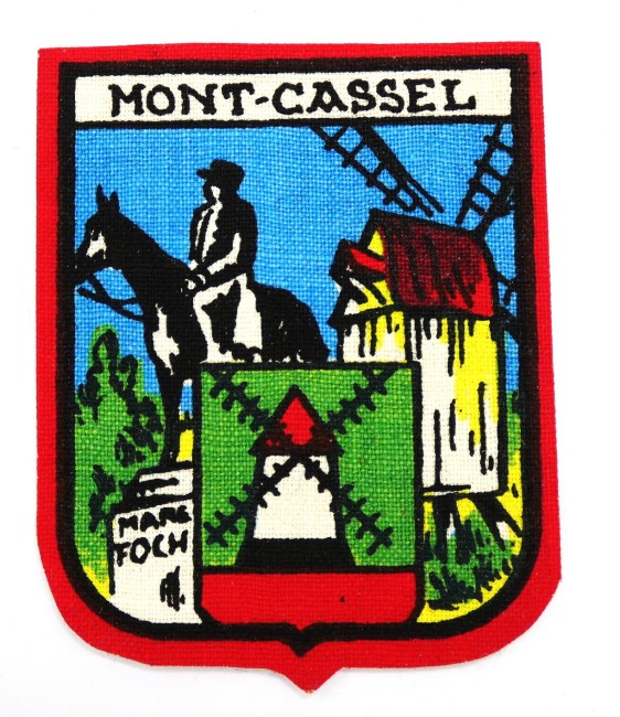 Ecusson brodé ville MONT - CASSEL 