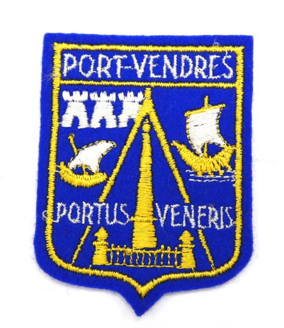 P1070829 Ecusson brodé ville PORT - VENDRES