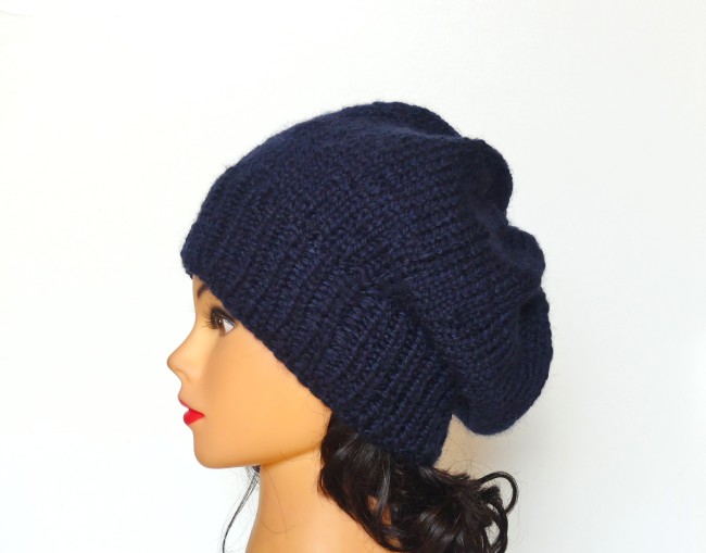  Béret bleu marine Bergère de France Alaska