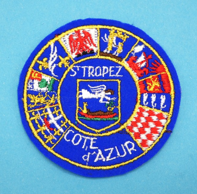 Ecusson brodé ville St Tropez cote d ' Azur 