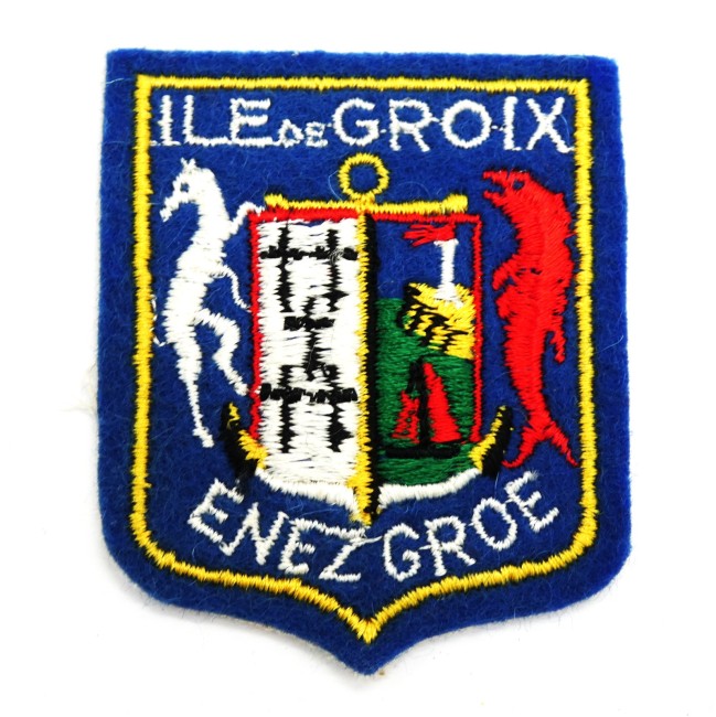 Ecusson brodé ville île de Groix