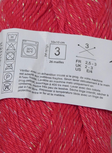  5 pelotes de fil pingouin Esrerel 3 Lurex C 305 