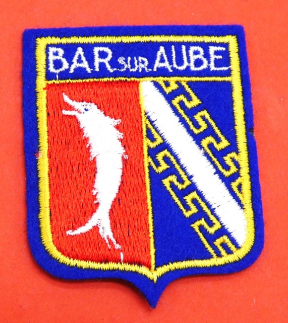 Occasion écusson brodé ville Bar sur Aube
