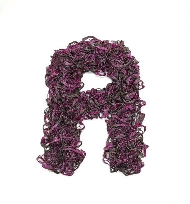 Echarpe femme marron et violette Laguna  ( 170 cm )  83% coton / 17% polyester