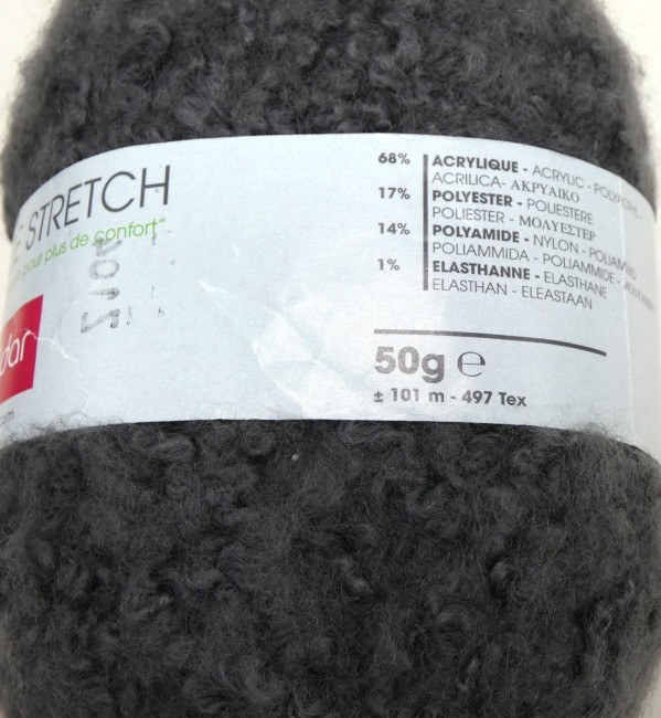 Fil Bouclette STRETCH PHILDAR coloris fusain