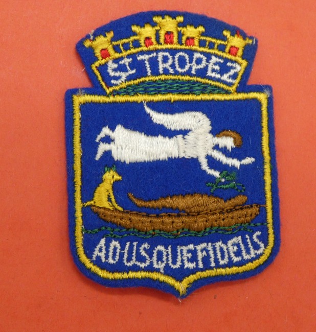 Ecusson brodé ville St TROPEZ 