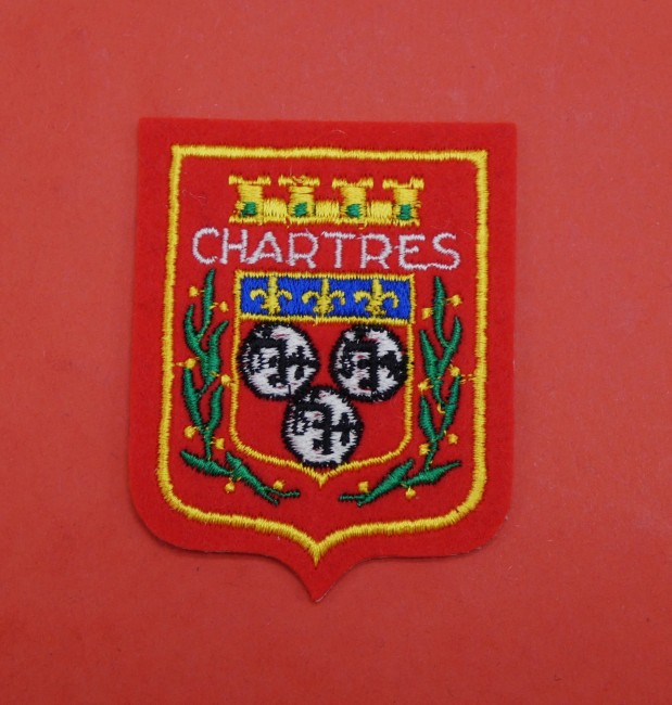 Ecusson brodé ville Chartres 
