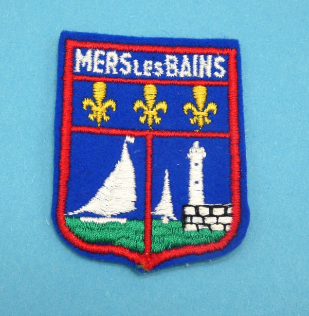 Ecusson brodé ville Mers Les Bains 