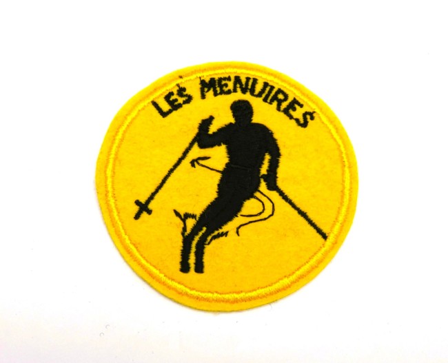 Ecusson brodé skieur Les Menuires