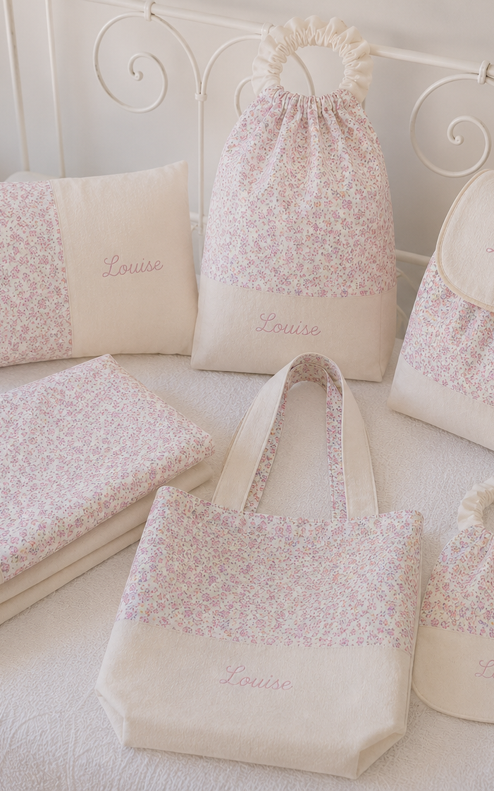 confections artisanales surmesure et personnalisées avec broderie prénom, spéciale école maternelle