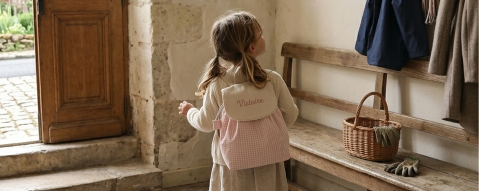 Sac à dos enfant personnalisé avec prénom brodé
