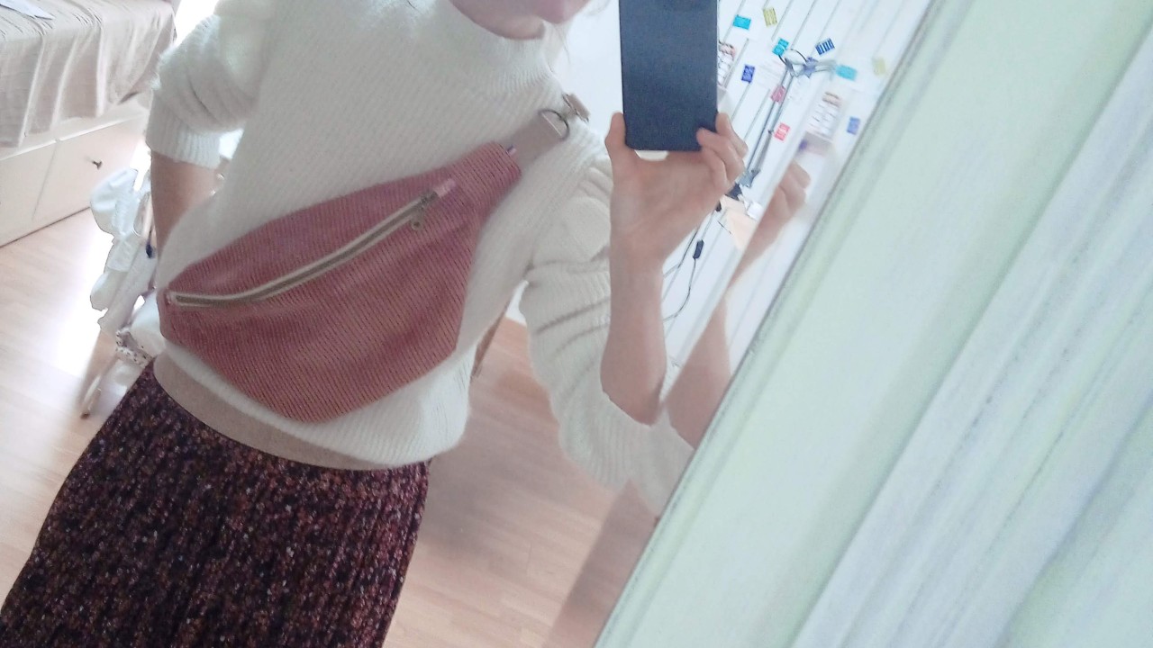 sac banane fait main à l'atelier sur mesure