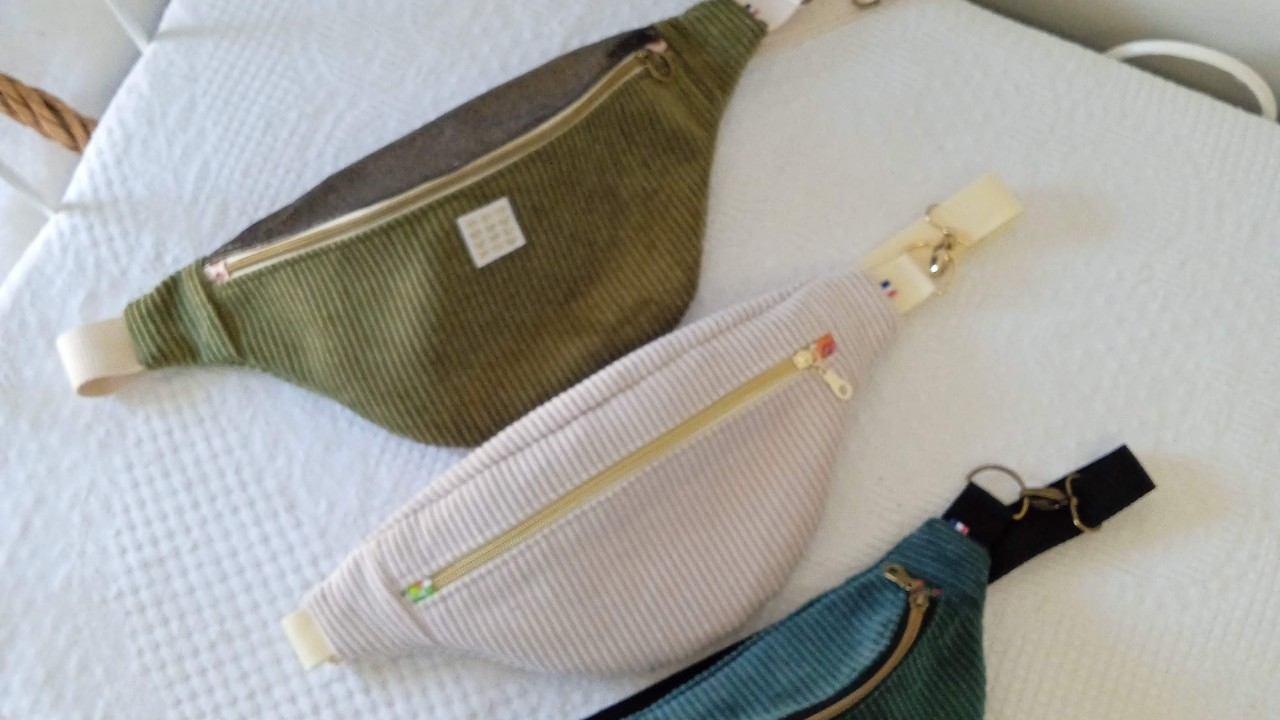 tailles de sacs bananes à bandoulières