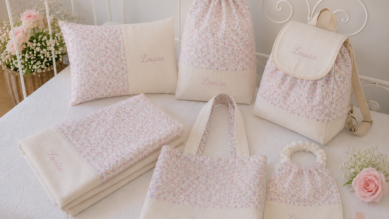Créations personnalisées pour bébé et enfant – trousseau, sac et accessoires Atelier Jules & Alice