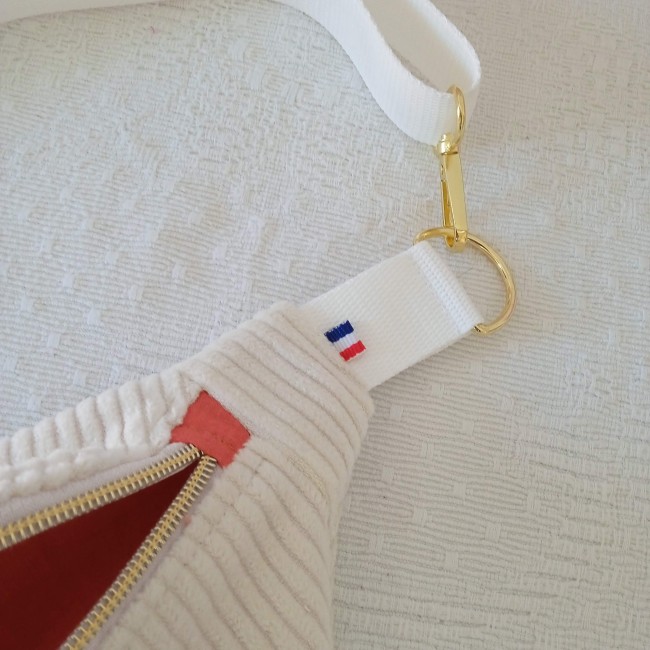 sac banane bandoulière adulte ou enfant, fait main, personnalisable, couleur au choix, velours ou toile canvas