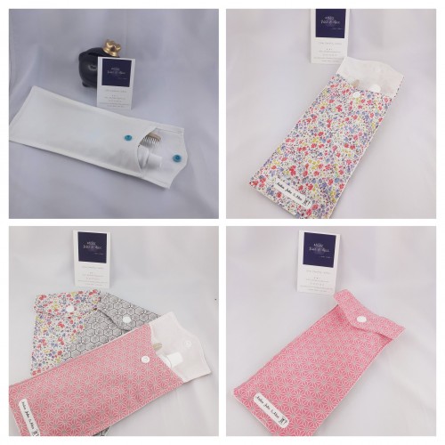 étui à brosse à dent liberty! doublure étanche, tissu au choix, personnalisable avec broderie du prénom