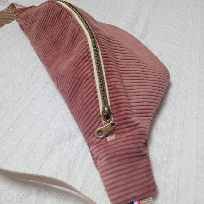 sac banane bandoulière XL, fait main, surmesure, velours côtelé au choix