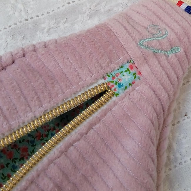 sac banane bandoulière VELOURS CÔTELÉ (couleur au choix!) sangle VELOURS