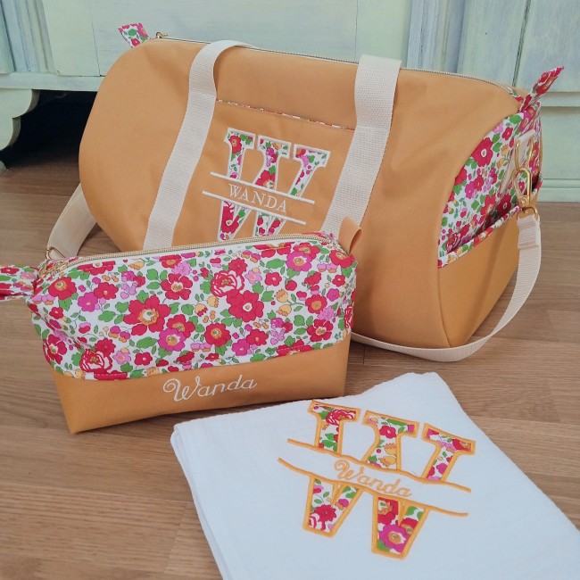 cadeau de naissance assorti Liberty betsy grenadine