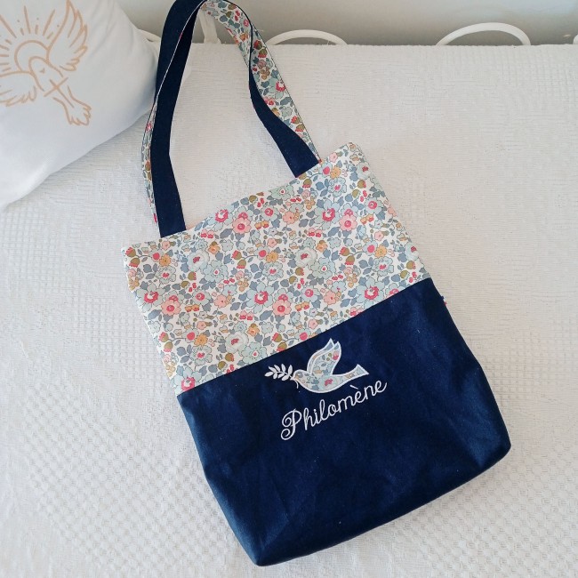 Sac de messe ou catéchisme, à personnaliser avec broderie catho ou prénom
