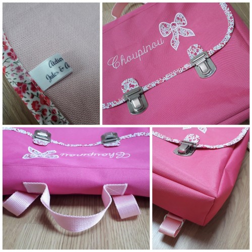 cartable maternelle, CP, CE personnalisé et brodé